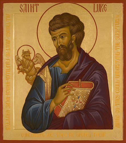 Saint Luke - Icons of the Four Evangelists | Luke the evangelist, Saint luke, Orthodox icons