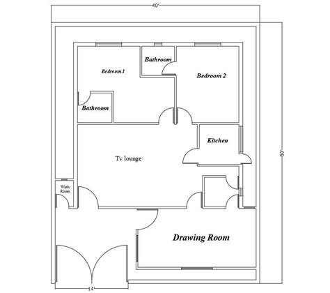 Simple House Design CAD Free Download - Cadbull