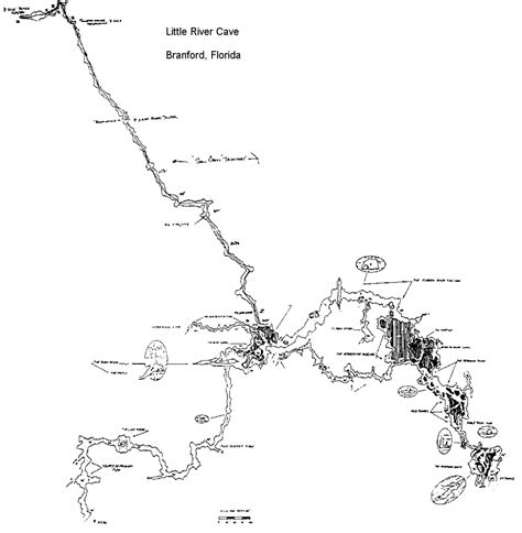 Caveatlas » Cave Diving » United States » Little River - Florida Cave Diving Map - Printable Maps