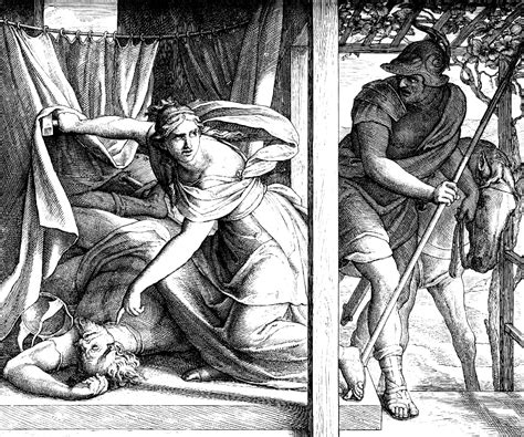 074 Judges 04 v22 - Jael kills Sisera - Free Stock Illustrations ...