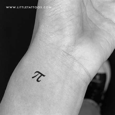 Pi Temporary Tattoo - Set of 3 – Little Tattoos