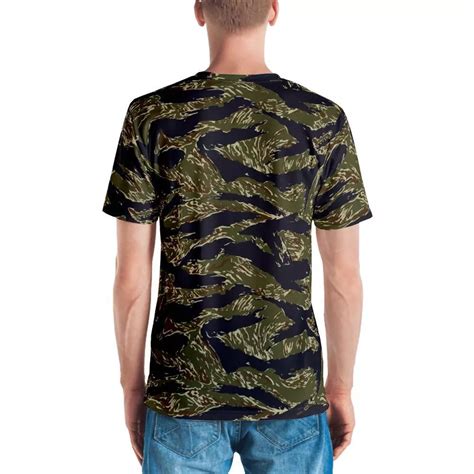 US Tiger Stripes Camouflage Crew Neck T-Shirt | Mega Camo