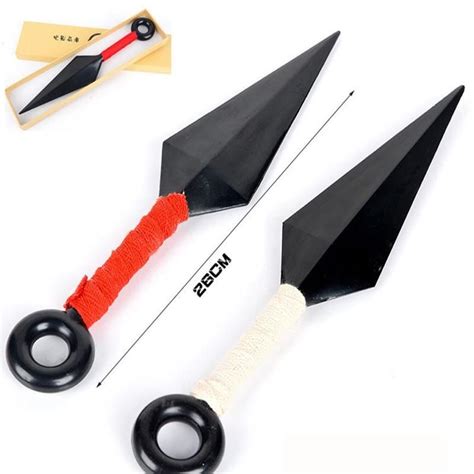 Naruto Cosplay - Plastic Kunai Knife - Weapon Props - Red (with box) in 2021 | Kunai, Toy swords ...