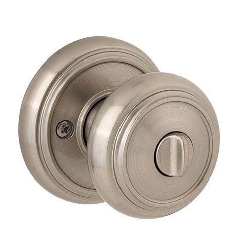 Baldwin Prestige Alcott Satin Nickel Bed/Bath Door Knob-353ATK RDB 15 CP 6AL RCS - The Home Depot