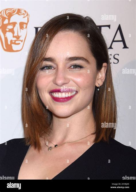 Emilia Clarke attending the British Academy of Film and Television Arts ...