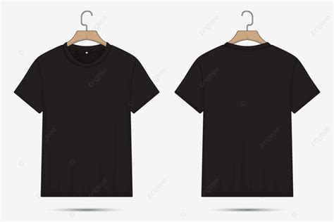 Black T Shirt Mockup Front And Back View, T Shirt Mockup, Front And ...