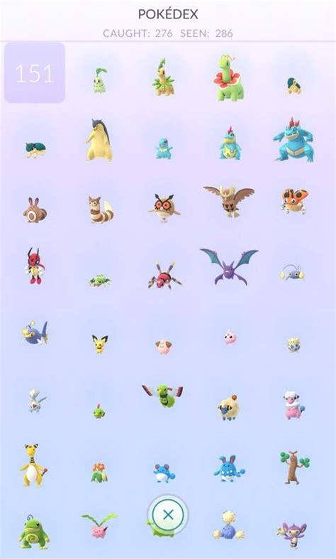 Pokedex Completa Johto Pokemon Go - Draw-hub