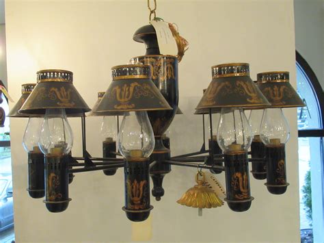 ITALIAN REPRODUCTION 10 LIGHT TOLE CHANDELIER | Jane Marsden Antiques & Interiors