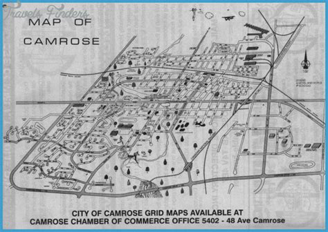 CAMROSE MAP - TravelsFinders.Com