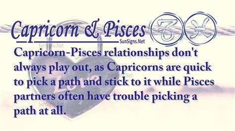 Capricorn Pisces Love Compatibility - SunSigns.Net