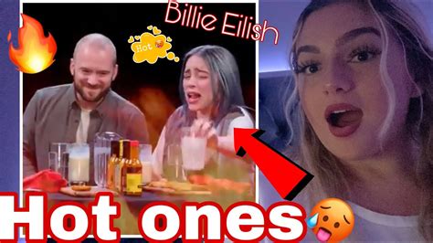 BILLIE EILISH Freaks Out While Eating Spicy Wings - ( HOT ONES) REACTION !! - YouTube