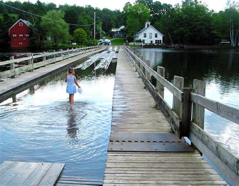 The "Floating" Bridge, Brookfield VT | Vermont, Travel dreams, New england