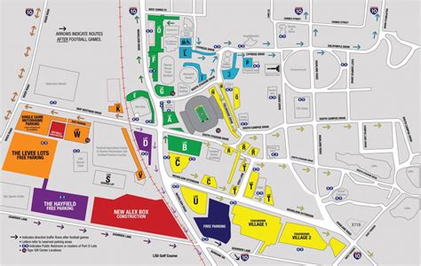 2019 Lsu Football Parking Map - Lsusports - The Official Web - Texas A ...