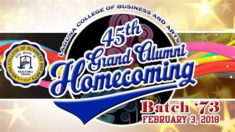 LCBA 45th Grand Alumni Homecoming SDE - YouTube