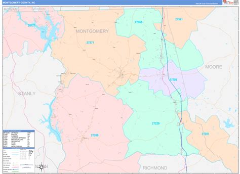 Montgomery County, NC Map Book - Color Cast