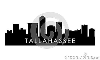 Tallahassee Skyline Silhouette. Cartoon Vector | CartoonDealer.com ...