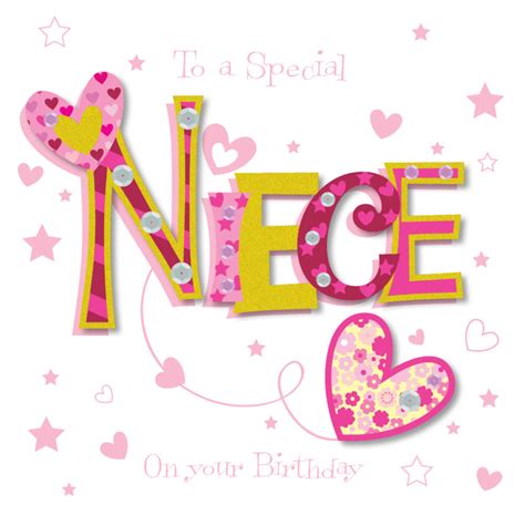 Special Niece Happy Birthday Greeting Card | Cards