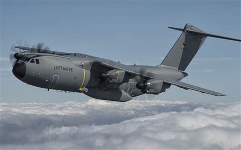 Download wallpapers Airbus A400M, 4k, Luftwaffe, military aircraft ...