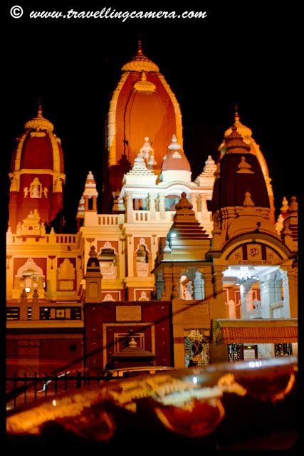 Night view of BIRLA TEMPLE @ DELHI, INDIA