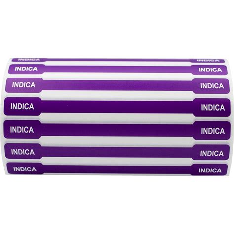 Indica Tamper Labels - 0.5" x 6" - InStockLabels.com