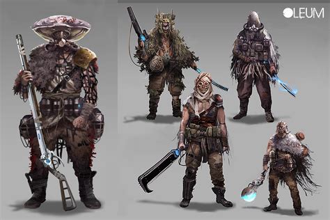 ArtStation - Sci-western Nomad Character designs