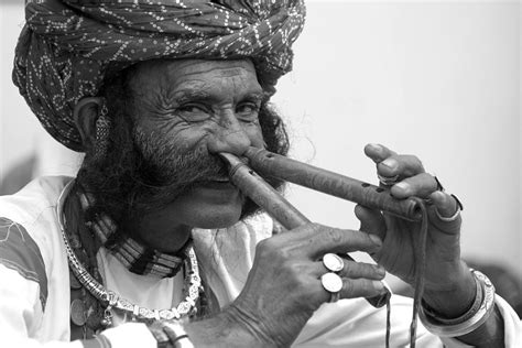 Flute Player From India Photograph by Karan Anand