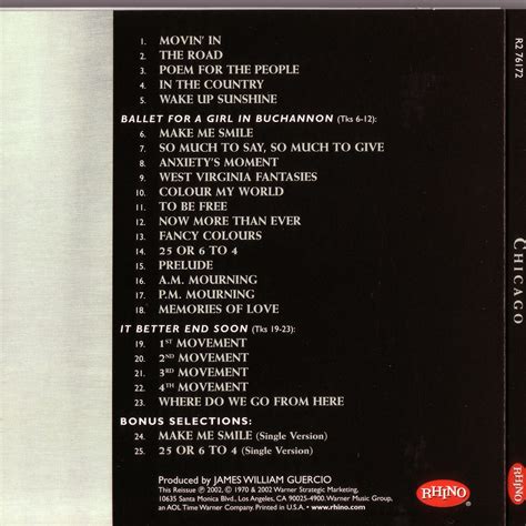 Chicago II - Chicago mp3 buy, full tracklist