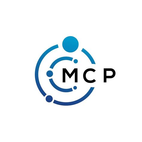 MCP letter technology logo design on white background. MCP creative ...