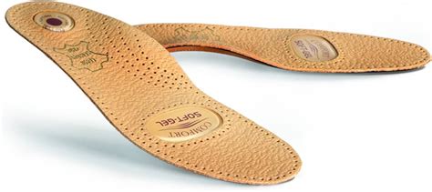 Amazon.com: Premium Orthotic Leather Shoe Insoles Inserts with Arch Support and Gel Cushion for ...