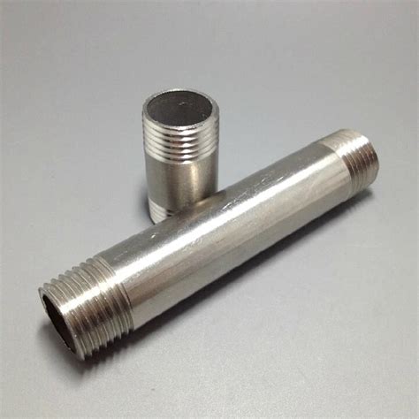 3/4" DN20 Length100mm Male 304 Stainless Steel Threaded Pipe Fittings Seamless Tube-in Pipe ...