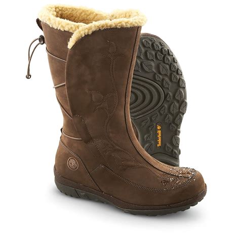 Women's Timberland® Crystal Mountain Waterproof Pull - on Boots, Dark ...