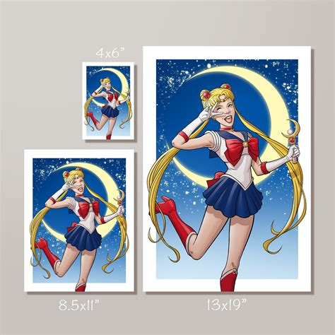 Sailor Moon Fan Art Print - Etsy