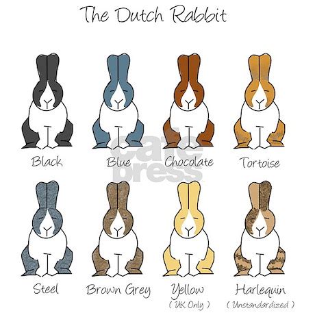 Dutch Rabbit Colors Tote Bag by therabbithouse