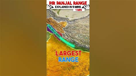 Pir Panjal Range | Location, Lesser Himalayan region, & Tunnel | OnlyIAS #shorts #upsc #onlyias ...