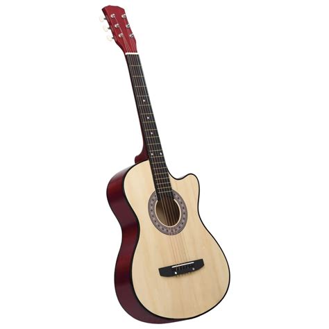 Western Acoustic Cutaway Guitar with 6 Strings 38 Basewood | Europe