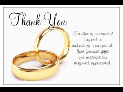 Wedding Thank You Cards - YouTube