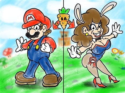 Mario and Bunny by GuyBcaps on DeviantArt