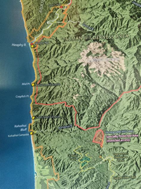 Kahurangi National Park Map – MapCo NZ Ltd – Maori, Pacific Island and New Zealand Maps