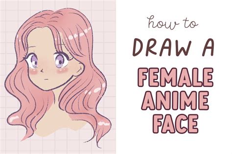 How to Draw an Anime Face (Girl) Easy for Beginners - Draw Cartoon Style!