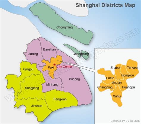 Shanghai Map, Map of Shanghai's Tourist Attractions and Subway