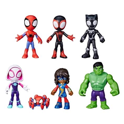 Marvel Spidey And His Amazing Friends Team Spidey And Friends Figure Collection 7pk (target ...