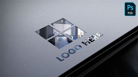 Photorealistic 3D Glass Cutting Logo Mockup - ADOBE PHOTOSHOP TUTORIAL ...