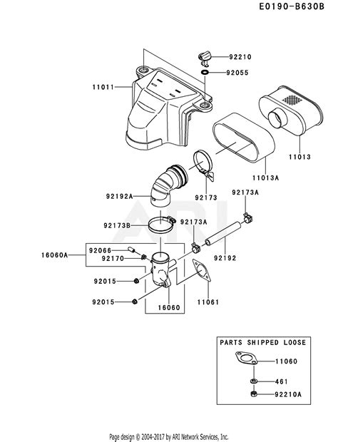 Kawasaki FS600V-BS02 4 Stroke Engine FS600V Parts Diagram for AIR ...