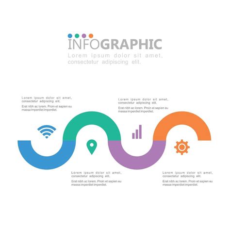 Steps infographics design with typography vector 13365843 Vector Art at ...