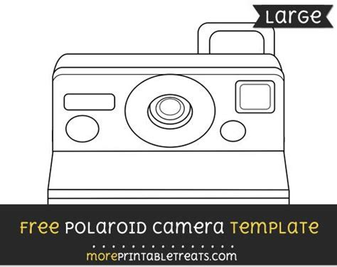 Free Polaroid Camera Template - Large | Polaroid camera, Templates ...