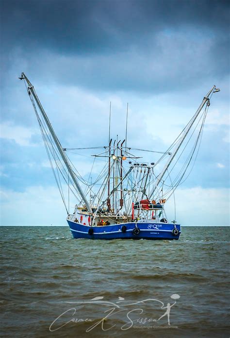 The Sea Quest shrimp boat heads out of Bayou La Batre Alabama | Carmen K. Sisson | Photographer