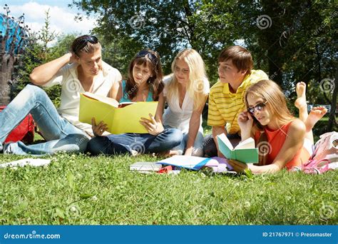 Reading outside stock image. Image of book, casual, interacting - 21767971