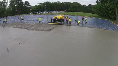 Connecticut Tennis Court Construction & Post Tension Concrete - YouTube