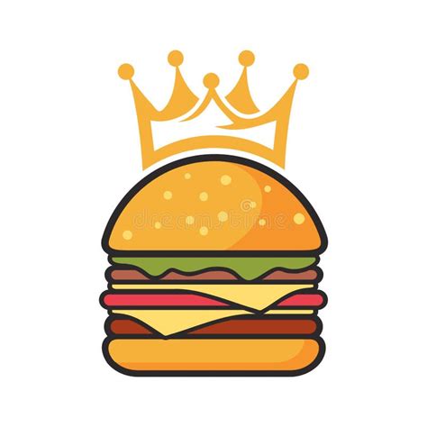 Burger King Vector Logo Design. Stock Vector - Illustration of american ...