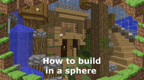 Minecraft // How to build in a sphere// 1.0 - YouTube